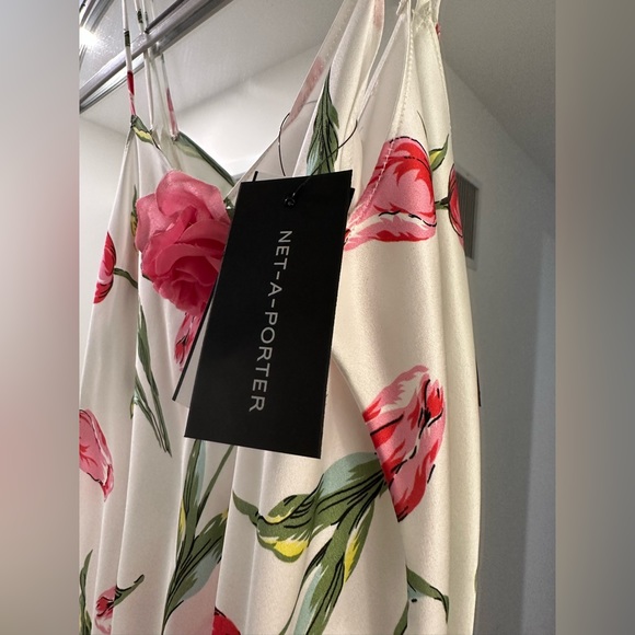 RODARTE Appliquéd printed silk-satin maxi dress - Picture 8 of 10